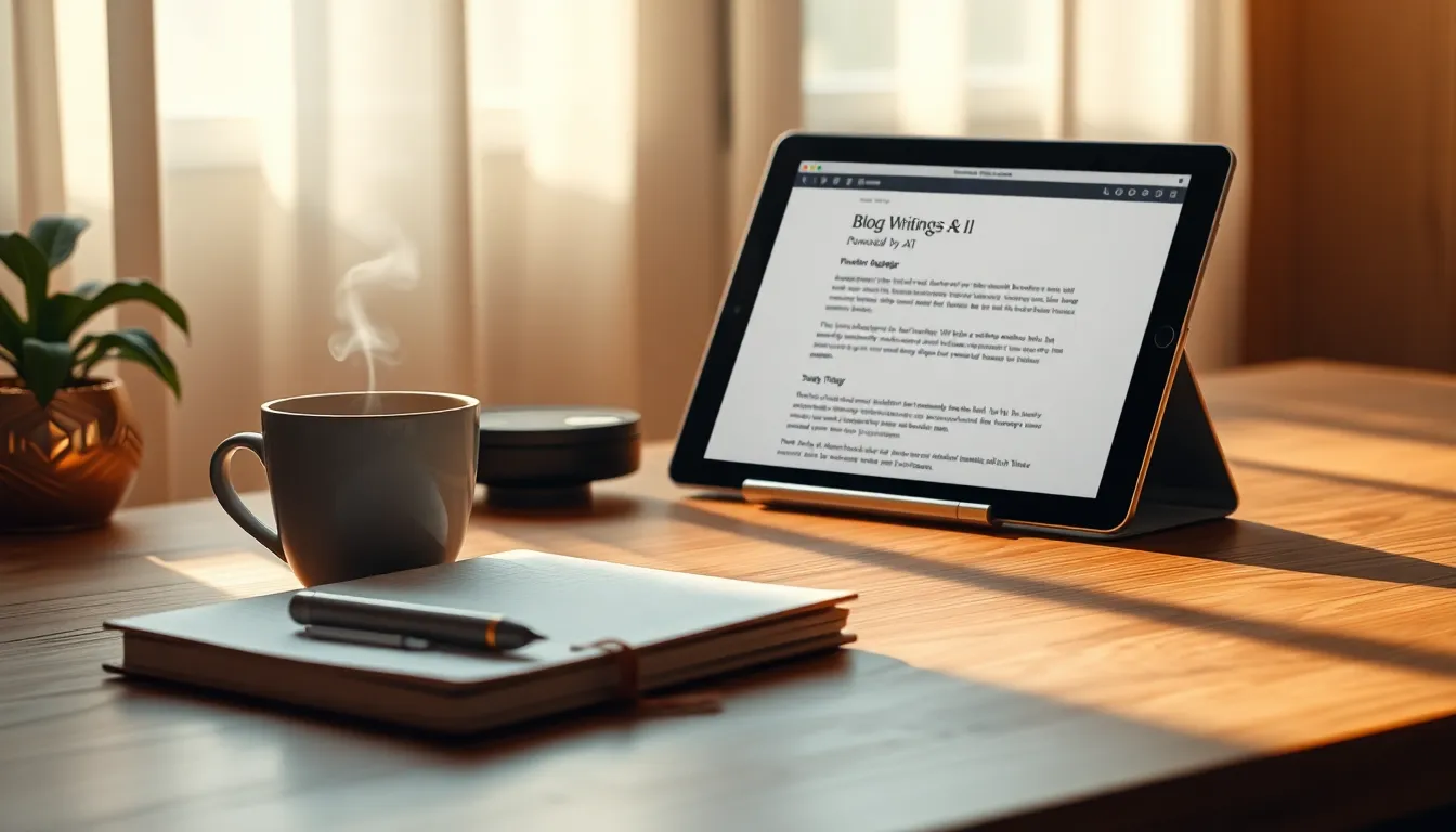 AI 글쓰기 도구를 활용하는 모습