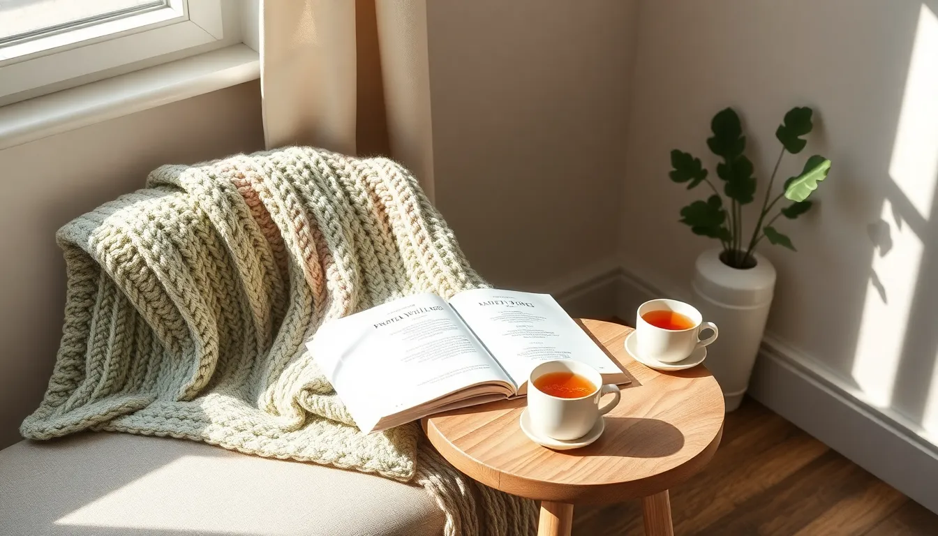 행복하게 미소 짓는 임산부