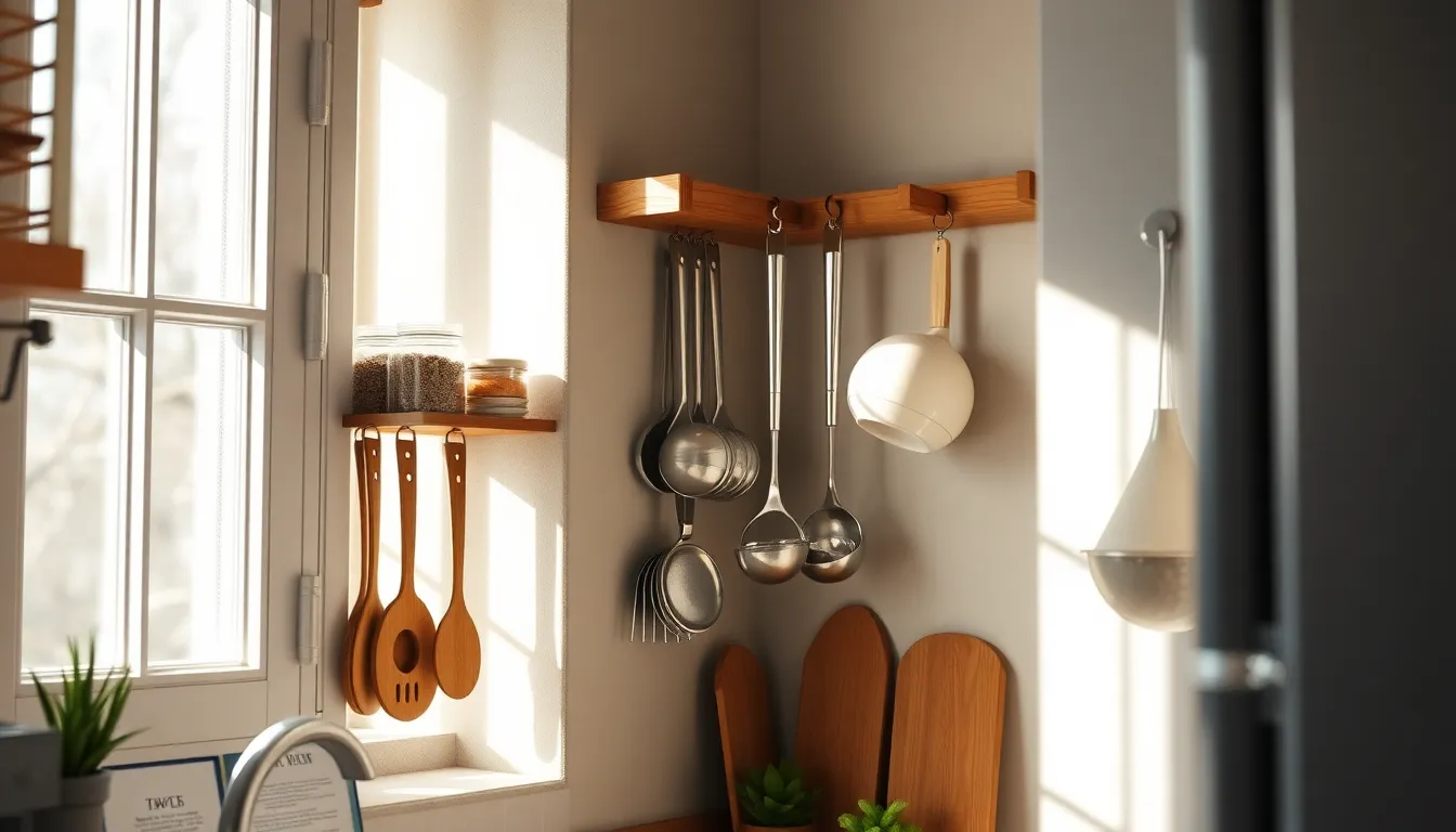 좁은 주방 공간 활용 예시 이미지