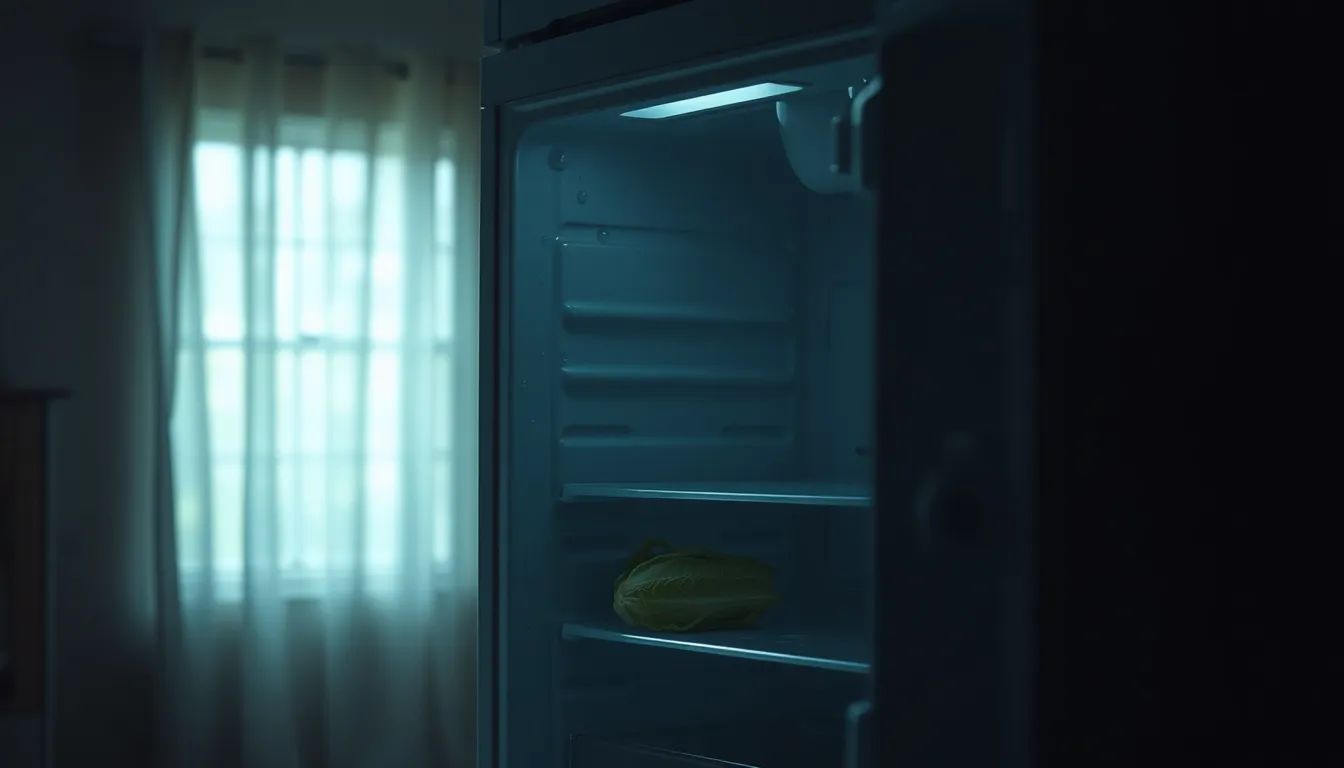 냉장고 없이 음식 보관하는 모습