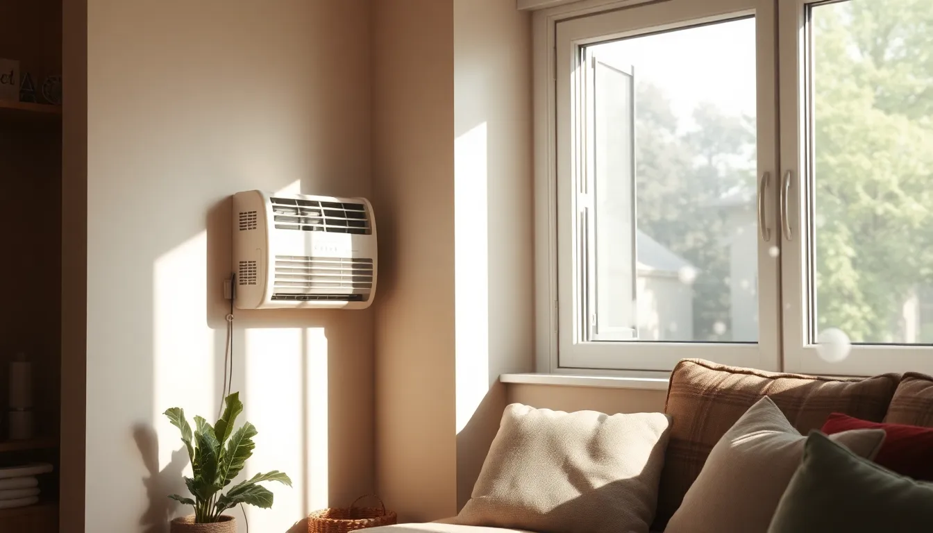 시원한 여름을 위한 에어컨 이미지