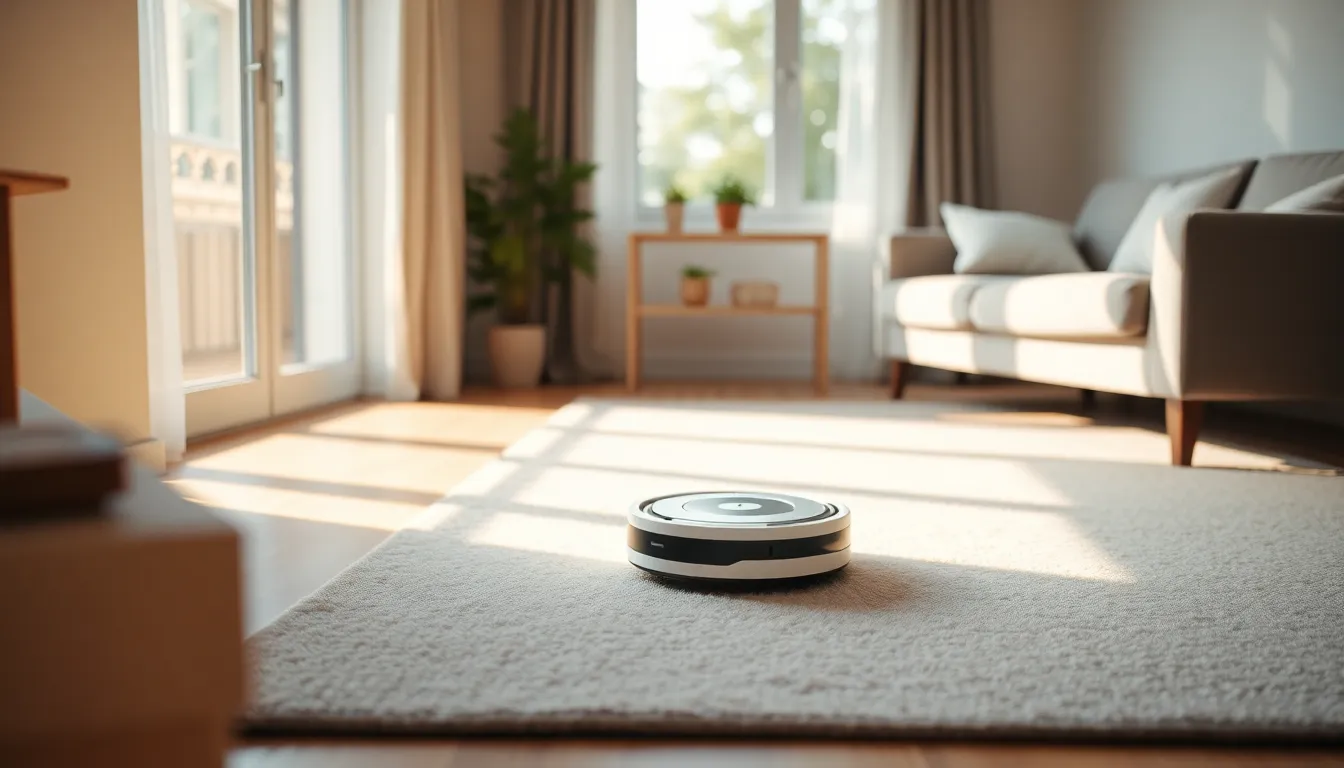 최신 로봇 청소기들의 모습