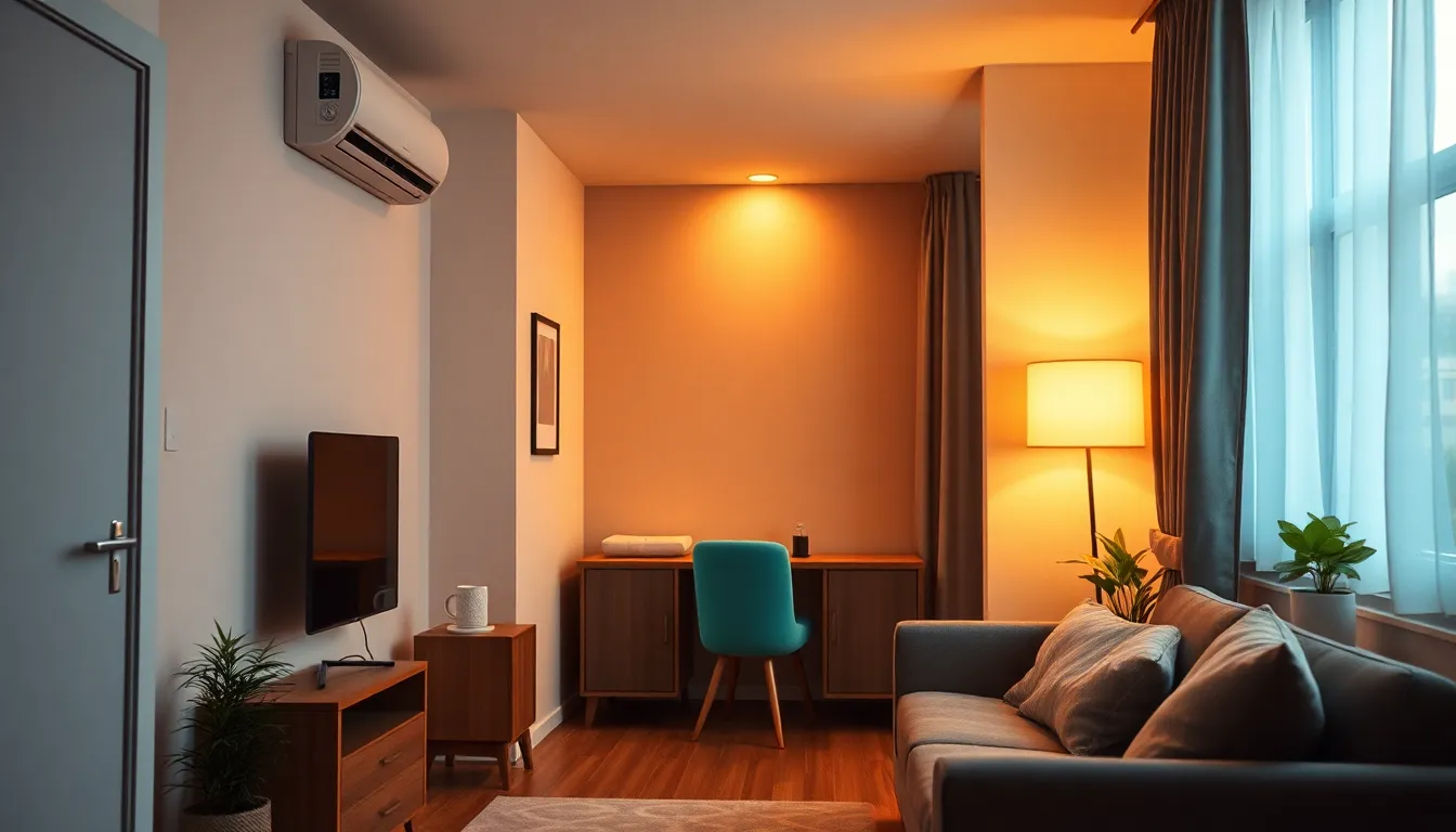 에어컨 설치 작업 이미지