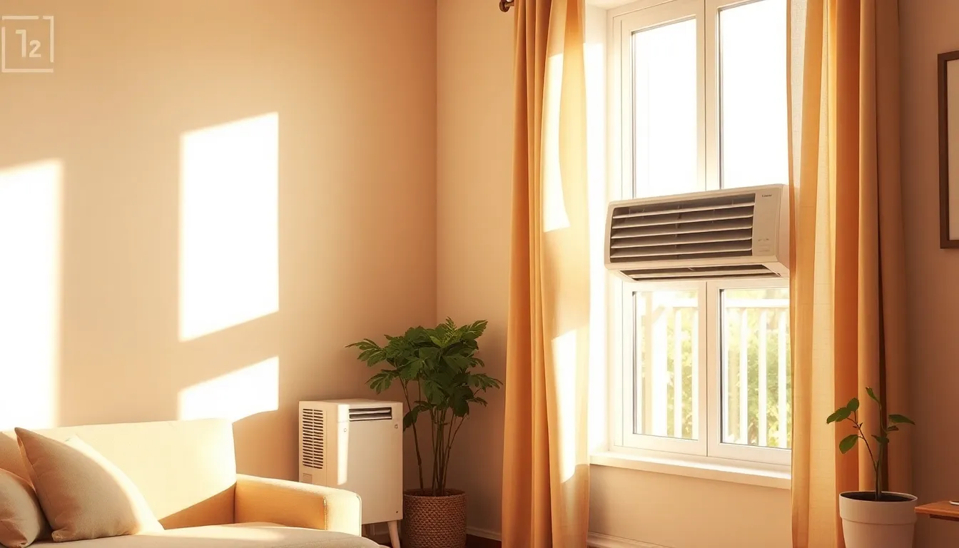 창문형 에어컨 설치 이미지