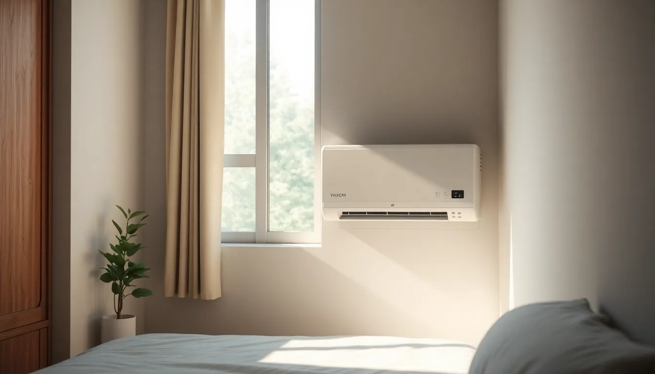 시원한 에어컨 바람을 즐기는 1인 가구 모습